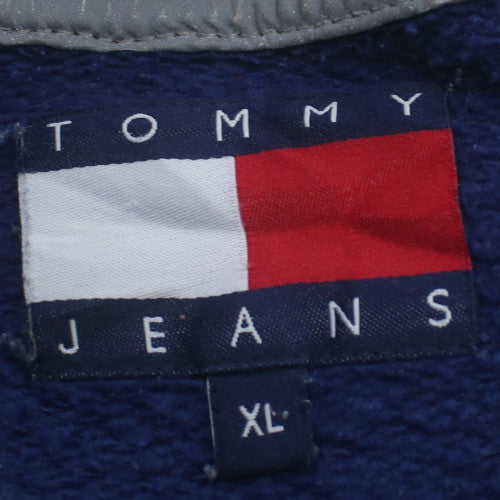 Tommy Jeans Men's Blue XL Crew Neck Logo Sweatshirt