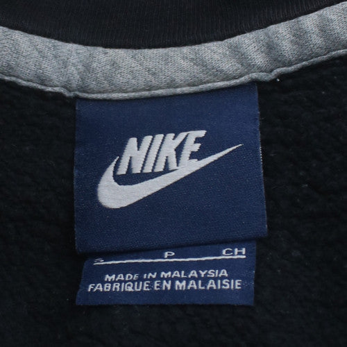 Nike Men's Black Full Zip Hoodie S Fleece Lined Sweatshirt