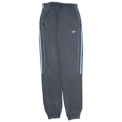 Adidas Men Grey Fleece Sweatpants M Regular Fit Tapered Joggers