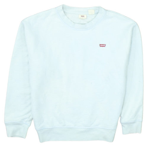 Levi's Women's Light Blue Crew Neck Pullover Sweatshirt Size S