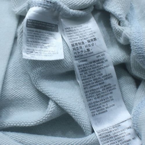 Levi's Women's Light Blue Crew Neck Pullover Sweatshirt Size S