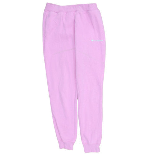 Champion Womens Pink Small Fleece Cuffed Sweatpants Casual Trousers