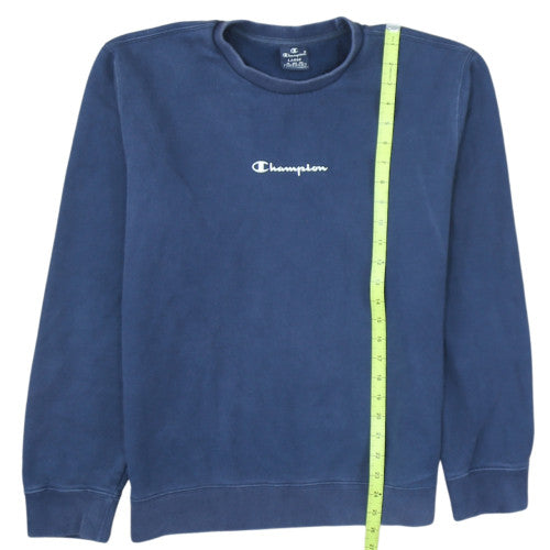 Champion Men's Blue Crew Neck Pullover Sweatshirt Size L