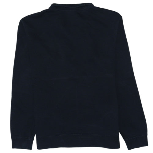 Nike Women's Black 1/2 Zip Sweatshirt Size M Cotton Fleece Pullover