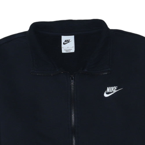 Nike Women's Black 1/2 Zip Sweatshirt Size M Cotton Fleece Pullover