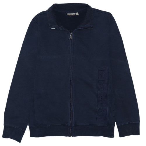 Napapijri Men’s Blue Full Zip Fleece Sweatshirt M