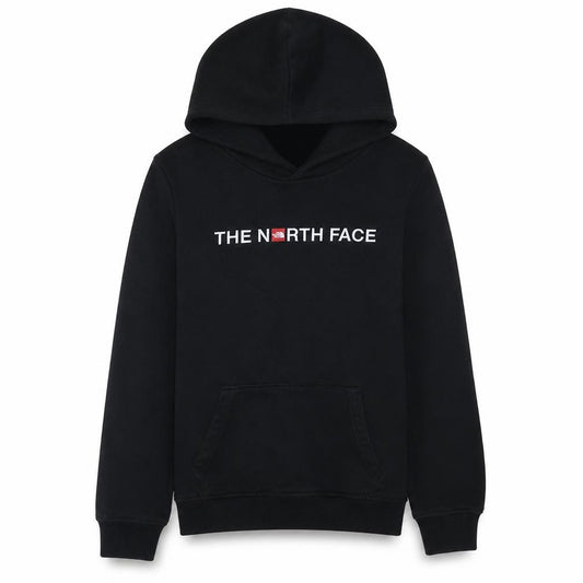 The North Face Boys Black XL Pullover Hoodie 100% Cotton Logo Sweatshirt