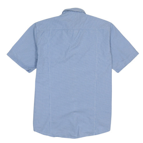 Robe di Kappa Men’s Blue Check Button-Down Cotton Shirt XL