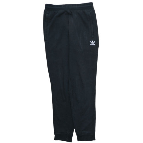 Adidas Women Black Small Jogger Sweatpants Cotton Blend Elastic Waist