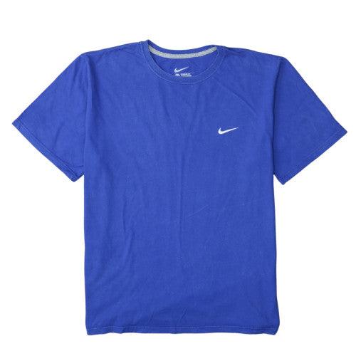 Nike Men's Blue 2XL Regular Fit Cotton Crew Neck T-Shirt