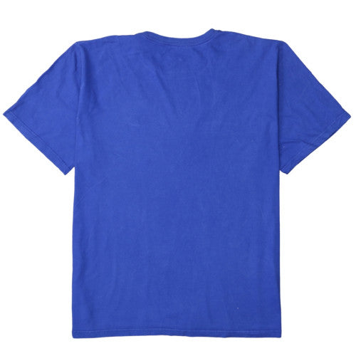 Nike Men's Blue 2XL Regular Fit Cotton Crew Neck T-Shirt