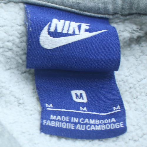 Nike Men's Grey Medium Pullover Hoodie Fleece Sweatshirt