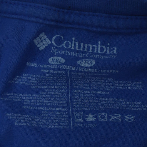 Columbia Men's Blue XXL PFG Fishing Graphic Short Sleeve T-Shirt