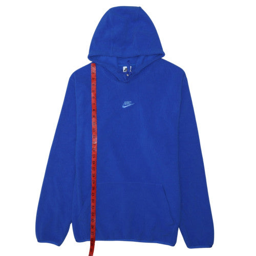 Nike Men's Blue Pullover Fleece Hoodie Size L Sportswear