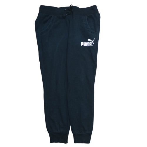 Puma Women's Black Jogger Trousers Size 18 Fleece Sport Style
