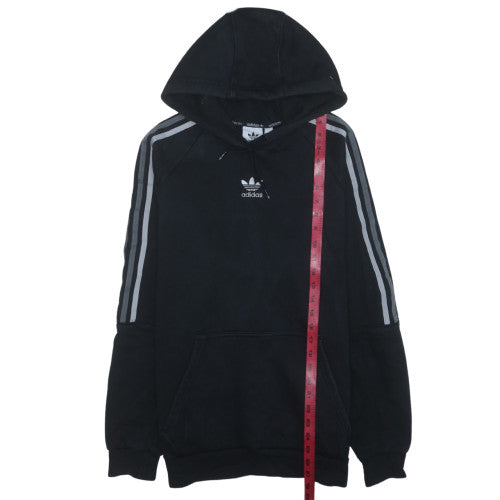 Adidas Men's Black Pullover Hoodie M Regular Fit Sports Style