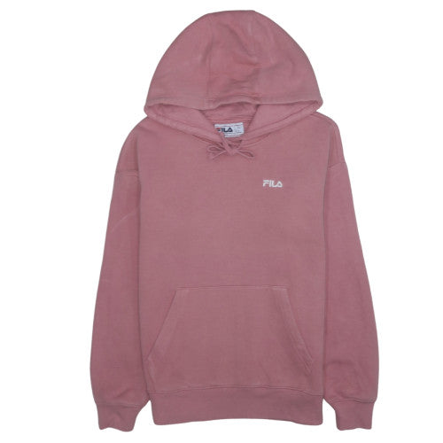 Fila Womens Pink Pullover Hoodie Size S Cotton Blend Casual