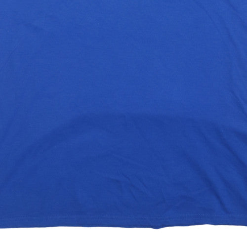 Reebok Men's Blue 2XL Crew Neck Graphic Patriotic Sports T-Shirt