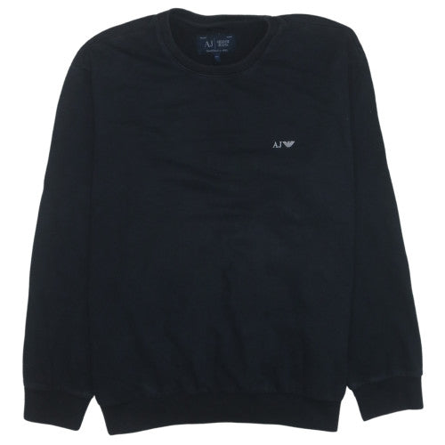 Armani Jeans Men's Black 3XL Pullover Sweatshirt Crew Neck Classic