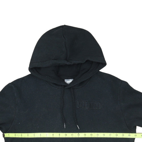 Puma Men's Black Pullover Hoodie Small Regular Fit Fleece