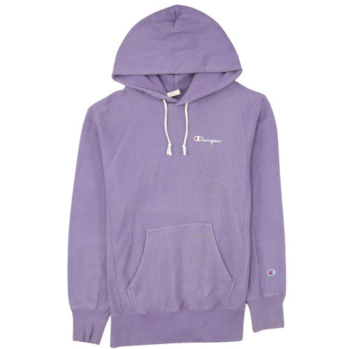 Champion Womens Purple Pullover Hoodie Medium 100% Cotton Reverse Weave