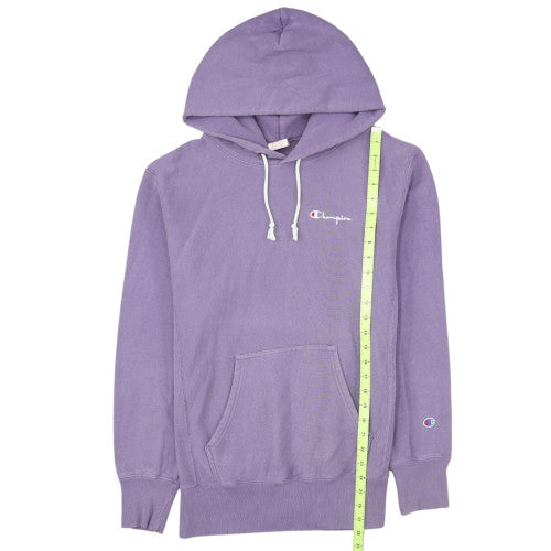 Champion Womens Purple Pullover Hoodie Medium 100% Cotton Reverse Weave
