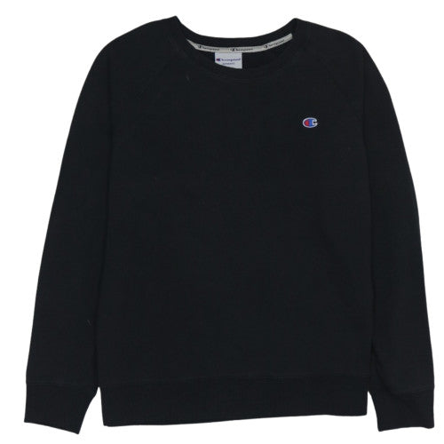 Champion Women's Black XL Pullover Sweatshirt with Logo Detail