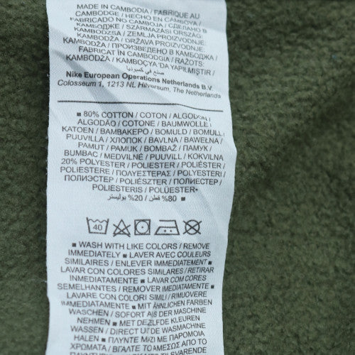 Nike Men's Green Crew Neck Sweatshirt M Pullover Regular Fit