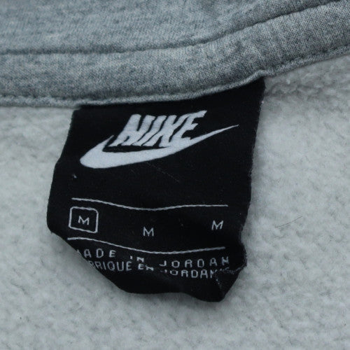 Nike Men's Grey Full Zip Fleece Hoodie M Regular Fit