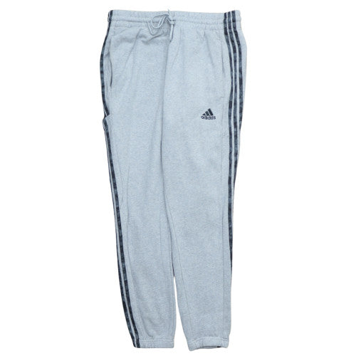 Adidas Mens Grey Jogger Sweatpants L Regular Fit Sports Trousers