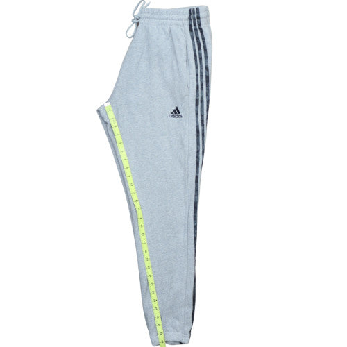 Adidas Mens Grey Jogger Sweatpants L Regular Fit Sports Trousers
