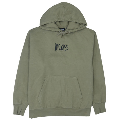 Dickies Mens Green Pullover Hoodie Medium Fleece Lined Casual Sweatshirt