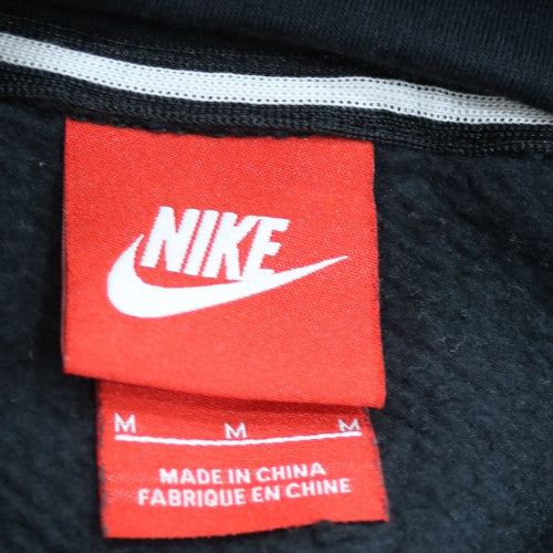 Nike Womens Black M Pullover Hoodie with Logo Print