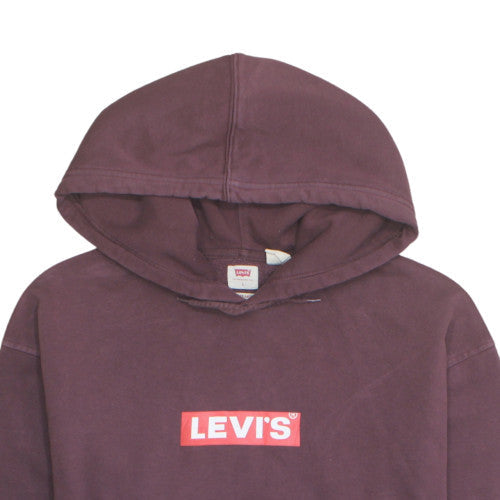 Levi's Men's Brown Relaxed Fit Pullover Hoodie Size L