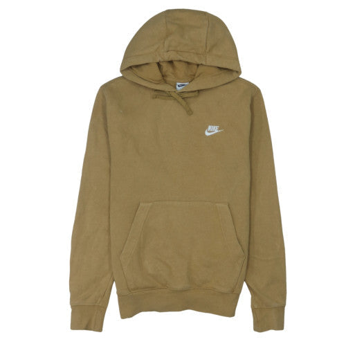 Nike Women’s Camel Brown Pullover Hoodie Size S Fleece Lined Sweatshirt