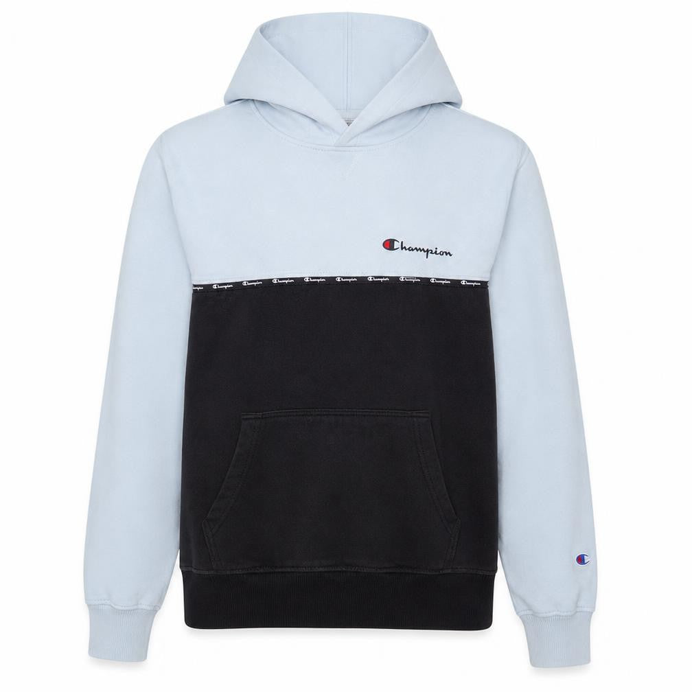 Champion Men's White Pullover Hoodie M Logo Fleece Athleticwear