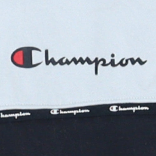 Champion Men's White Pullover Hoodie M Logo Fleece Athleticwear