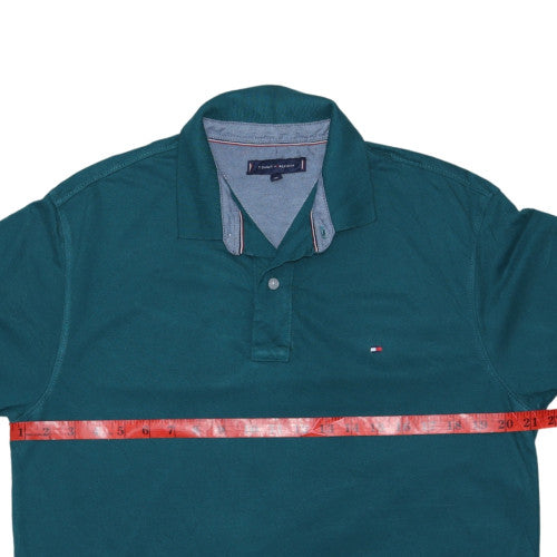 Tommy Hilfiger Men's Green Cotton Short Sleeve Polo Shirt XL