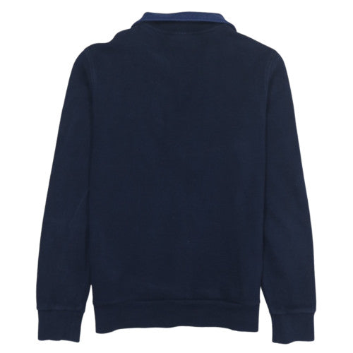 Lacoste Men's Blue L 1/2 Zip Fleece Sweatshirt Regular Fit
