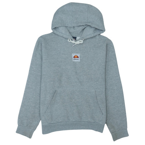 Ellesse Women's Grey Pullover Hoodie UK 12 Cotton Blend Logo