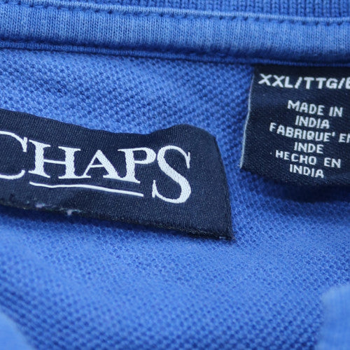 Chaps Men's Blue 2XL Classic Cotton Polo Shirt