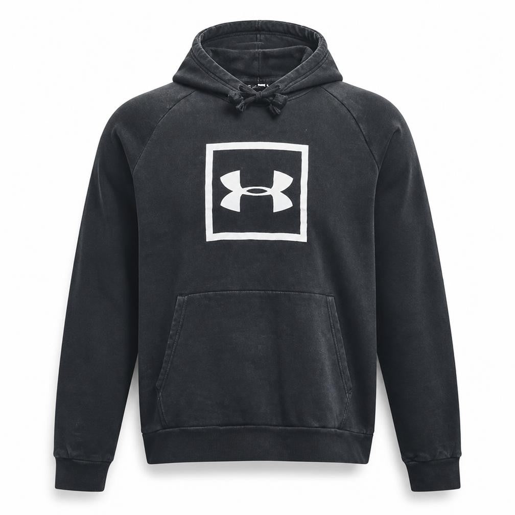 Under Armour Men's Black 2XL Pullover Hoodie Fleece Logo Sweatshirt