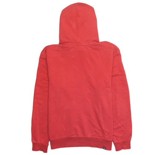 Puma Mens Red Pullover Hoodie Small Graphic Logo Sportswear