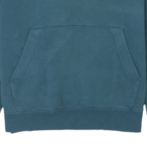 Nike Men's Blue Pullover Hoodie Medium Fleece Logo Sweatshirt