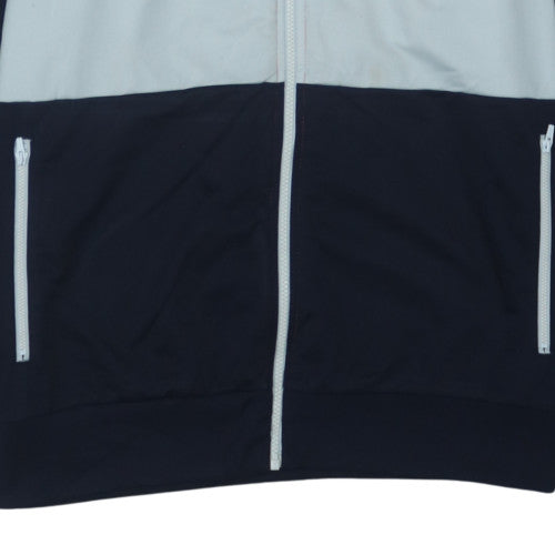 Puma Men's Red Grey Navy Full Zip Hoodie XL