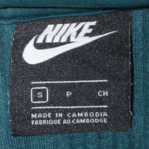 Nike Women’s Teal Full Zip Sweatshirt Small Cotton Blend Jacket
