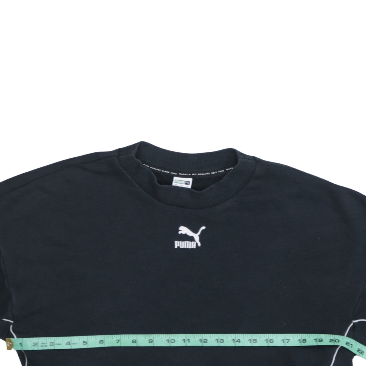 Puma Women's Black Small Crew Neck Pullover Sweatshirt