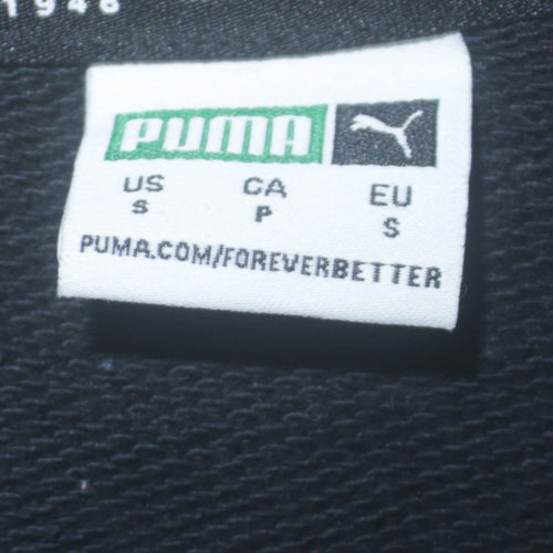Puma Women's Black Small Crew Neck Pullover Sweatshirt