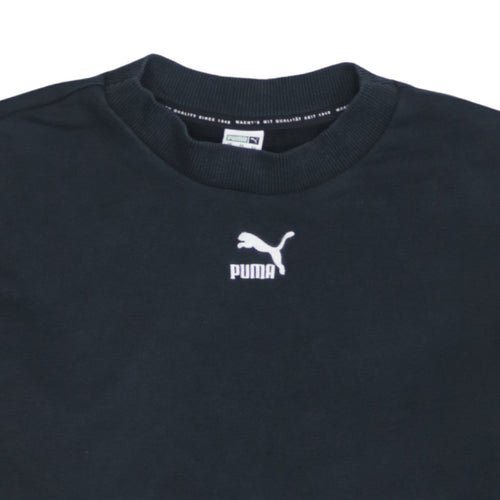 Puma Women's Black Small Crew Neck Pullover Sweatshirt