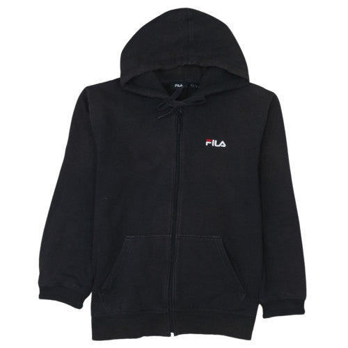 Fila Men's Black Full Zip Hoodie Size M Logo Sportswear